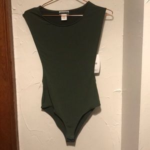 Spandex Sleeveless Deep Side Opening Bodysuit 👑